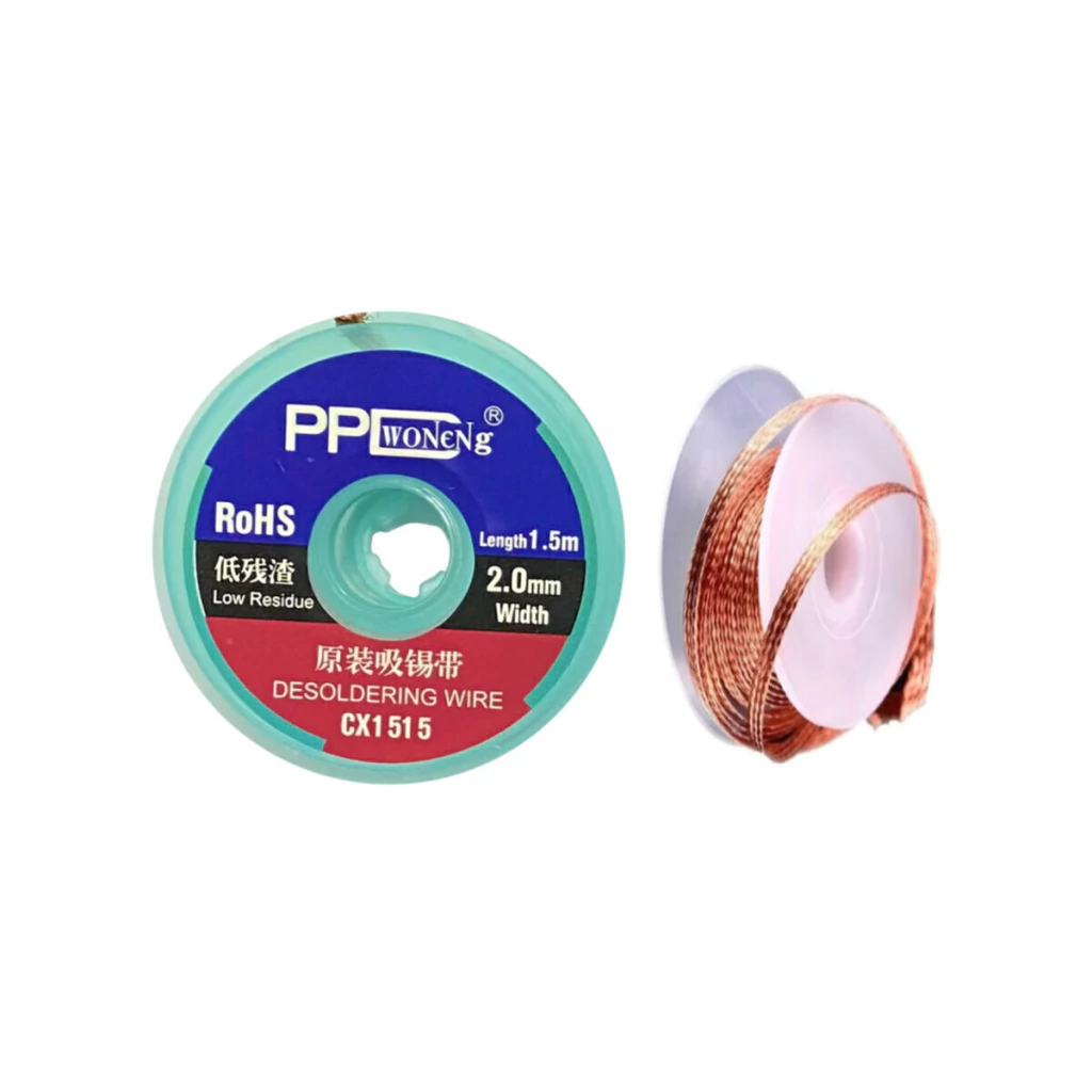 Fita malha dessoldadora tira solda 2.0m PPD
