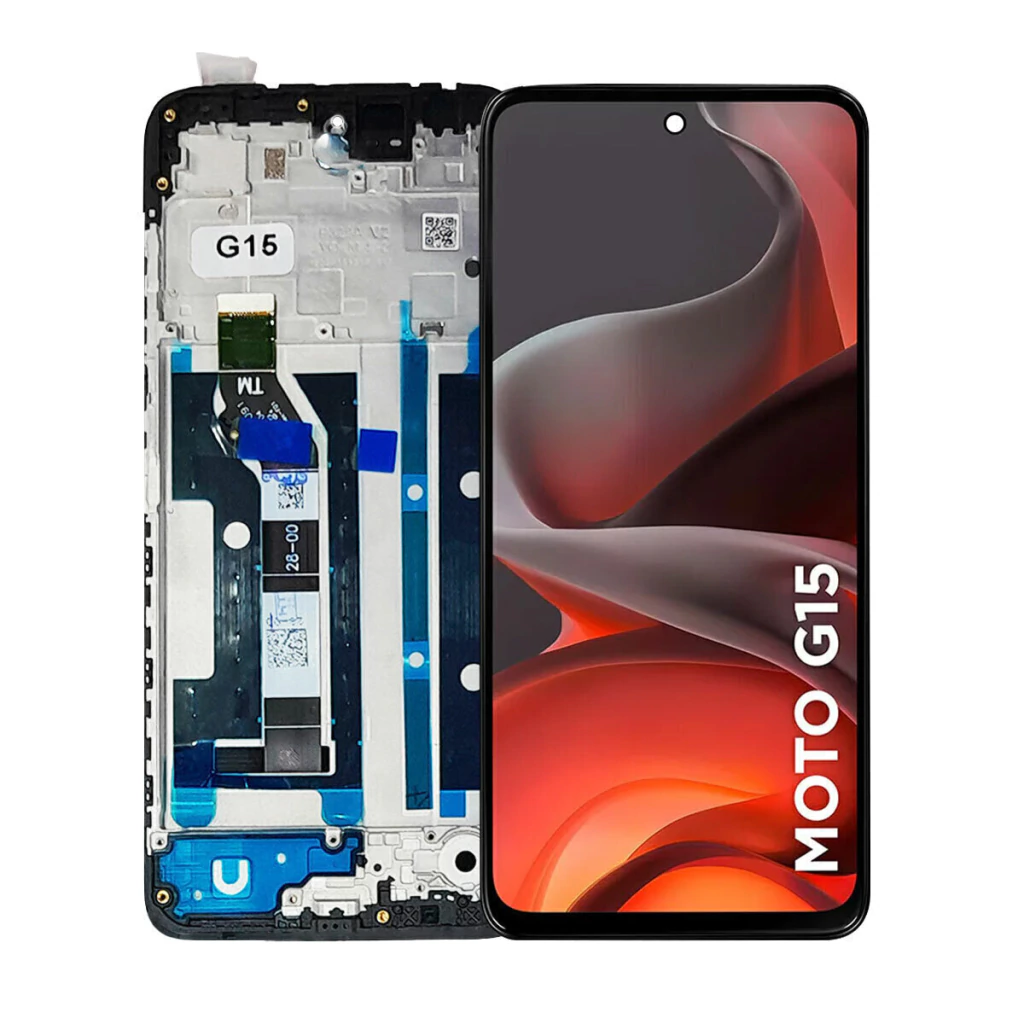 Tela Display Frontal para Motorola Moto G15 Com Aro