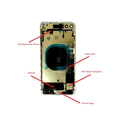 Carcaça completa com flex e botões para iPhone 8 Plus - imagem 5