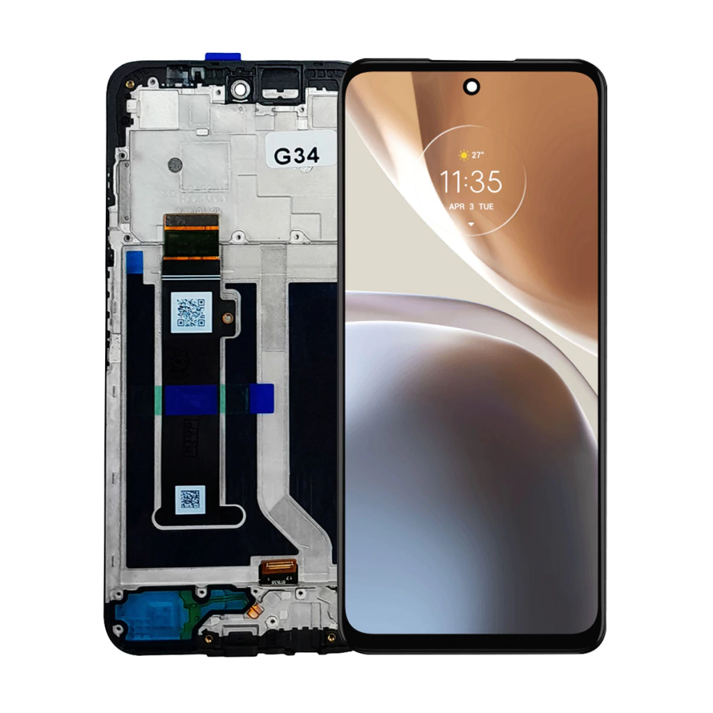 Tela Display Frontal para Motorola Moto G34 Com Aro