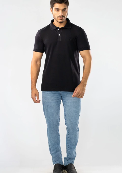 POLO PIQUET BOTÃO