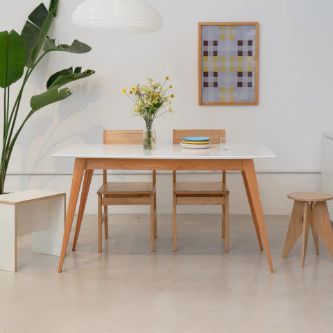 mesa escandinava paraíso blanca - comprar online