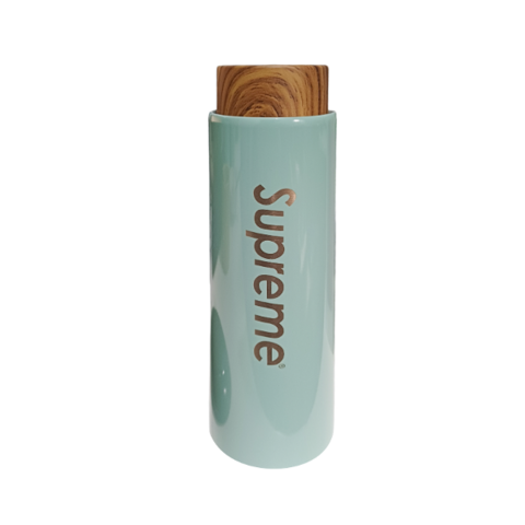 Botella térmica acero tapa detalle madera - comprar online