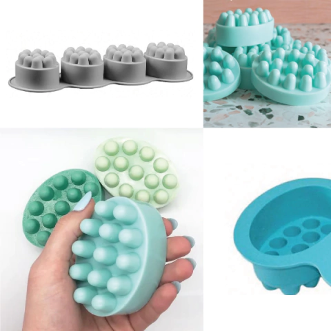 Molde de silicona jabón masajeador - comprar online