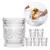 Set de Vaso labrado Flower 350ml - Tienda Consaco