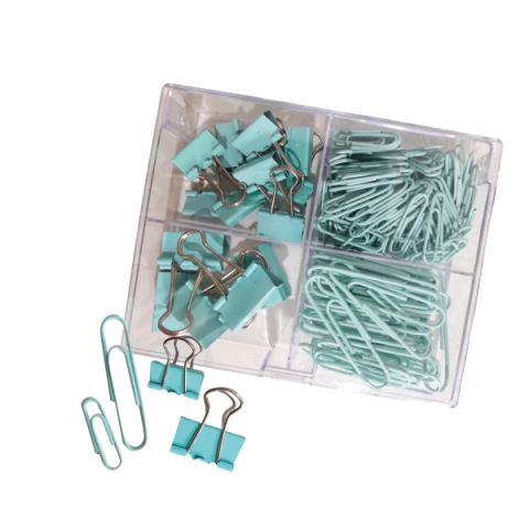 Set de oficina x4 - Clip + Chinche + Binders - comprar online