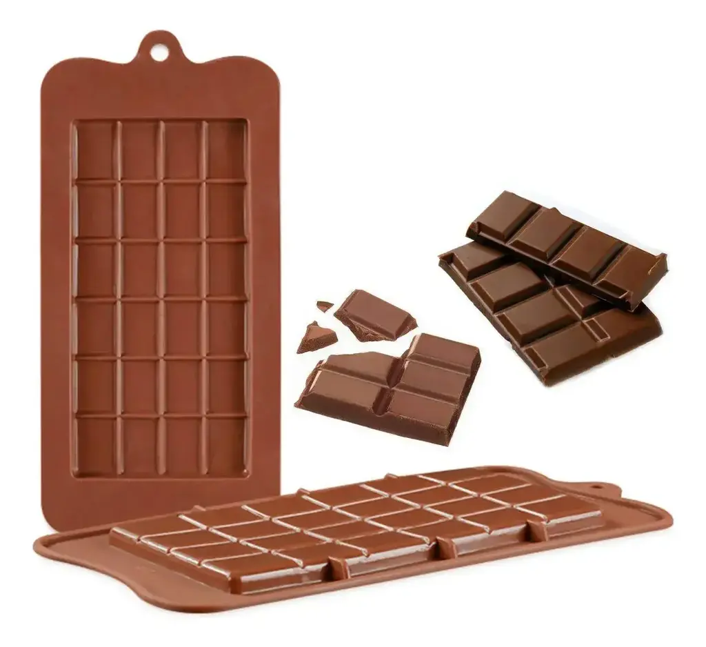 Molde de silicona barra de chocolate tableta rectangular