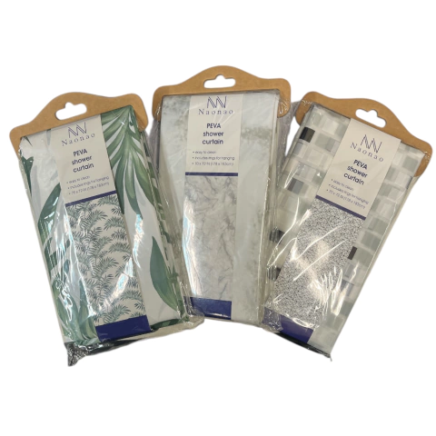 Cortina de Baño PEVA Antihongos 176x183 cm – Diseños Surtidos - comprar online