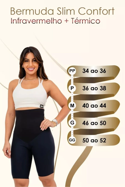 Bermuda Slim Confort Infravermelho