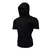 Camiseta manga curta hoodies com máscara casual de treino na internet