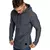Imagem do Moletom com capuz raglan franja dobras manga longa masculino