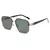 Imagem do Nova moda óculos de sol legal masculino vintage marca design metal quadrado