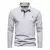 Camiseta manga longa Polo bordado de cervos para homens, camisas monocromáticas - comprar online
