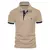 Imagem do AIOPESON bordado 35% algodão camisa polo masculina casual cor sólida fino