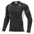 Camiseta esportiva justa masculina, alta estiramento, secagem rápida, estampada