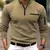 Camisa de luxo manga longa luz maduro casual masculino esportes estilo retro listrado zíp