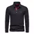 Camiseta manga longa Polo bordado de cervos para homens, camisas monocromáticas na internet