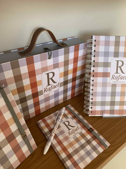 Kit Maternidade - Coleção Maternidade com Amor - Xadrez 05 - comprar online