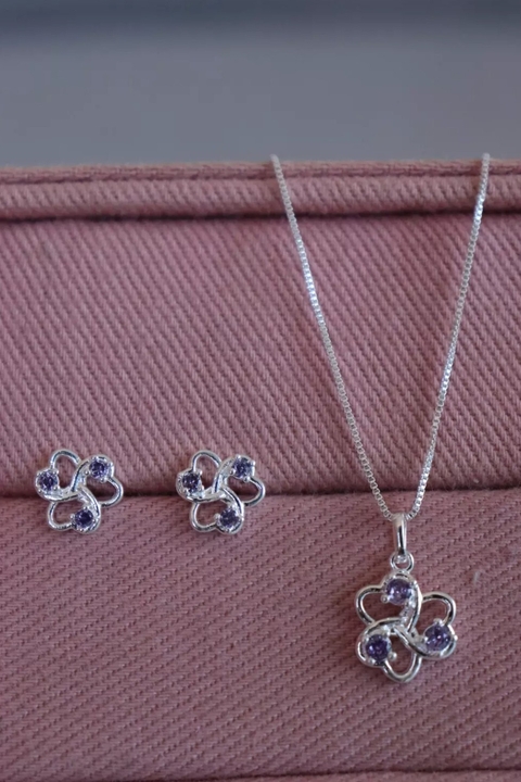 CONJUNTO FLOR LILAS