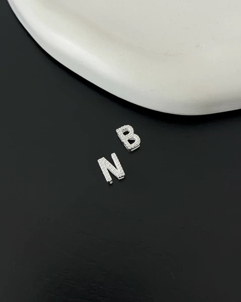 Pingente Letra Cravejada Média