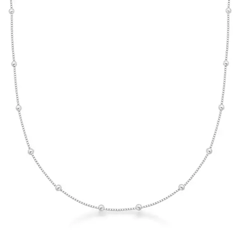 Colar Veneziana Diamantada com Bolinha em Prata 925