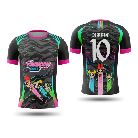 Camisa Interclasse Personalizada- Meninas Super Pto - Dry Fit - Personalizavel