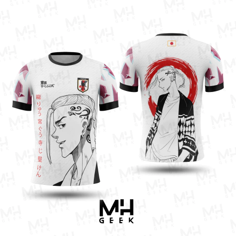 Camisa Japão - Ed Especial Exclusiva - Draken Tokyo Revengers - Nome Personalizavel.