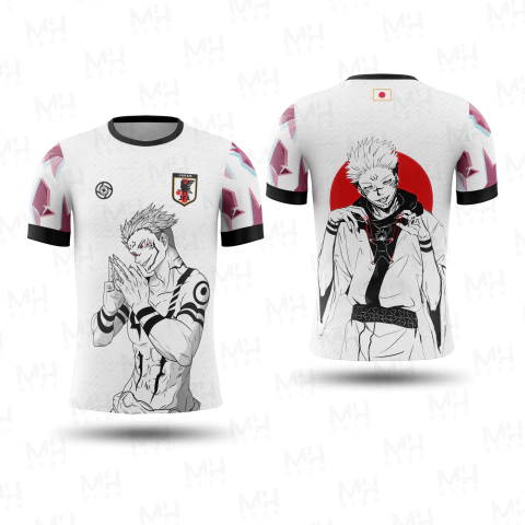 Camisa Japão - Ed Especial Exclusiva - Sukuna Jujutsu - Nome Personalizavel.