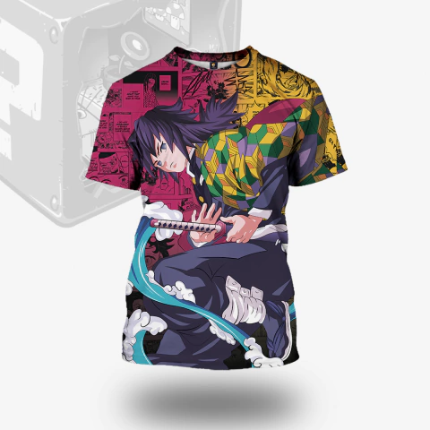 Camisa Estampada Anime - Tomioka KnY - Mangá