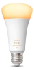 Lámpara LED Inteligente Philips Hue A67 E27 Luz Blanca cálida a fría - comprar online
