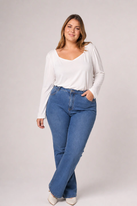 REMERA ESCOTE CORAZON "AIXA"