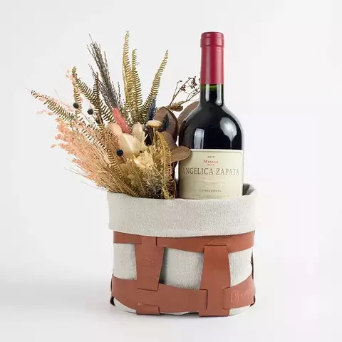 Cachepot Sorella + ADA Dupla Face Impermeável Couro Ecológico Premium