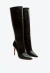 Bota couro preto cano longo cecconello 1870014-20 - loja online