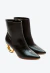 Bota couro preto cano curto cecconello 2201001-5 - comprar online