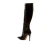 Bota de couro preto cano longo Cecconello: design elegante, salto alto de 11cm e durabilidade. Sofisticação para qualquer ocasião. Garanta já a sua!