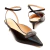 Slingback couro preto salto baixo cecconello 2473017-2 - loja online