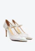 Scarpin branco salto alto cecconello 2474002-1 - loja online