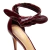 Sandália couro bordô salto alto cecconello 2492015-16 - loja online
