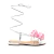 Sandália rasteira couro prata cecconello 2498008-5 - comprar online