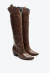 Bota couro marrom cano longo cecconello 2619002-3 - loja online
