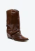 Bota couro marrom cano médio cecconello 2619006-10 na internet