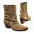 Bota couro marrom cano curto cecconello 2619007-1