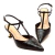 Slingback couro preto salto médio cecconello 2620006-1