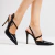 Slingback couro preto salto alto cecconello 2624009-1 - comprar online