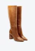 Bota couro marrom cano longo cecconello 2626002-18 - loja online