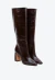 Bota couro marrom cano longo cecconello 2626002-20 - loja online