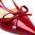 Imagem do Slingback couro vermelho salto baixo cecconello 2629012-6