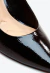 Scarpin couro preto salto bloco médio cecconello 2630001-15 - loja online