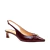 Slingback couro bordô salto baixo cecconello 2639011-2 - Cecconello