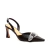 Slingback couro preto salto médio cecconello 2640001-2 - Cecconello